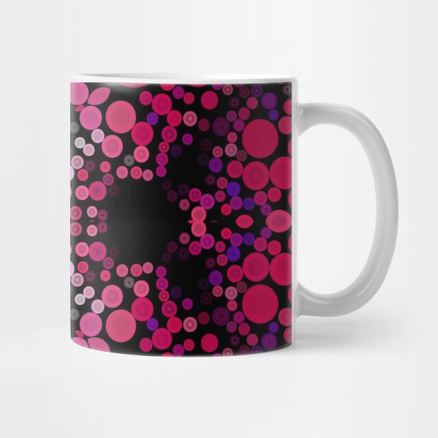 Dot Mandala Flower Pink and Purple by WormholeOrbital